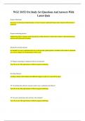 WGU D152 OA Study Set Questions And Answers With Latest Quiz