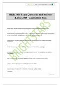 HKR 3300 Exam Questions And Answers &vert;Latest 2025 &vert; Guaranteed Pass&period;