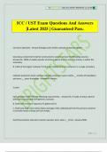 ICC &sol; UST Exam Questions And Answers &vert;Latest 2025 &vert; Guaranteed Pass&period;