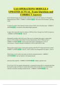 UAS OPERATIONS MODULE 4   UPDATED ACTUAL  Exam Questions and  CORRECT Answers 