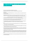 NIFA STUDY GUIDE EXAM QUESTIONS AND ANSWERS