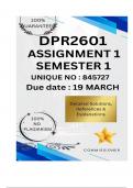 DPR2601 Assignment 1 &lpar;COMPLETE ANSWERS&rpar; Semester 1 2025 &lpar;845727&rpar;- DUE 19 March 2025