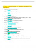 NUR2349 -Professional Nursing I PN1 finals Study guide questions with correct answers 