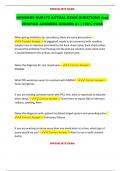 HONDROS NUR172 ACTUAL EXAM QUESTIONS And  VERIFIED ANSWERS GRADED A&plus; &vert; 100&percnt; PASS 