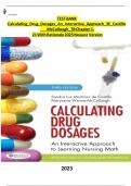 TEST  BANK  Calculating Drug Dosages An Interactive Approach 3Edition  Calculation by &lowbar;Castillo  McCullough 