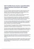 NUR 176 FINAL Review Hondros Latest&lpar;2024&sol;2025&rpar; Updated Questions and Answers with complete solutions