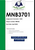 MNB3701 Assignment  2 &lpar;QUALITY ANSWERS&rpar; Semester 1 2025