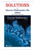 Solutions for Discrete Mathematics, 8th edition by  Johnsonbaugh