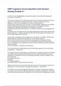 CMIT Capstone Course Questions And Answers Already Graded A&plus;