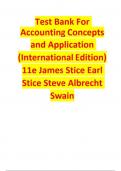 Test Bank For Accounting Concepts and Application &lpar;International Edition&rpar; 11e James Stice Earl Stice Steve Albrecht Swain