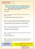 Medical-Surgical RN A Prophecy Relias Questions  and Correct Detailed Answers &lpar;Verified Answers&rpar;  &vert;&vert;Already Graded A&plus;&vert;&vert;Newest Version