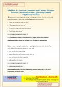 MH Unit II - Practice Questions and Correct Detailed  Answers &lpar;Verified Answers&rpar; &vert;&vert;Already Graded  A&plus;&vert;&vert;Newest Version