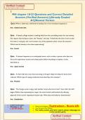 MH chapter 18-23 Questions and Correct Detailed  Answers &lpar;Verified Answers&rpar; &vert;&vert;Already Graded  A&plus;&vert;&vert;Newest Version