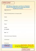 MH Midterm Questions and Correct Detailed  Answers &lpar;Verified Answers&rpar; &vert;&vert;Already Graded  A&plus;&vert;&vert;Newest Version