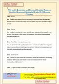 MH Exam Questions and Correct Detailed Answers &lpar;Verified Answers&rpar; &vert;&vert;Already Graded A&plus;&vert;&vert;Newest Version