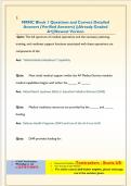 MRMC Block 1 Questions and Correct Detailed  Answers &lpar;Verified Answers&rpar; &vert;&vert;Already Graded  A&plus;&vert;&vert;Newest Version