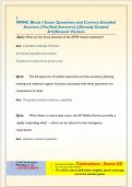 MRMC Block I Exam Questions and Correct Detailed  Answers &lpar;Verified Answers&rpar; &vert;&vert;Already Graded  A&plus;&vert;&vert;Newest Version