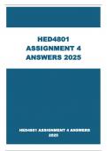 HED4801 ASSIGNMENT 4 ANSWERS 2025