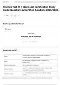 Practice Test &num;1 &sol; black seal certification Study Guide Questions & Certified Solutions 2025&sol;2026&period;
