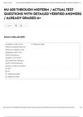 NU 650 THROUGH MIDTERM &sol; ACTUAL TEST QUESTIONS WITH DETAILED VERIFIED ANSWERS &sol; ALREADY GRADED A&period;