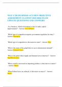 WGU C201 BUSINESS ACUMEN OBJECTIVE ASSESSMENT 2 LATEST 2025-2026 EXAM UPDATE QUESTIONS AND ANSWERS