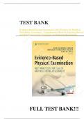 Test Bank - for Evidence-Based Physical Examination&colon; Best Practices for Health & Well-Being Assessment &ndash; Comprehensive Book for Teaching Physical and Health Assessment Techniques 1st Edition by Kate Gawlik
