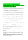 CHAPTER 14 REVIEW &lpar;MILADY BARBERING&rpar; EXAM QUESTIONS WITH COMPLETE ANSWERS