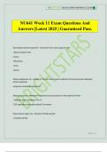 NU641 Week 11 Exam Questions And Answers &vert;Latest 2025 &vert; Guaranteed Pass&period;