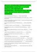 MILADY STANDARD PROFESSIONAL BARBERING CHAPTER 1-3 STUDY SKILLS&comma; THE HISTORY OF BARBERING&comma; PROFESSIONAL IMAGE TEST QUESTIONS WITH CORRECT ANSWERS