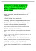 MILADY STANDARD BARBERING SAMPLE STATE BOARD TEST &num;3 QUESTIONS WITH COMPLETE SOLUTIONS 