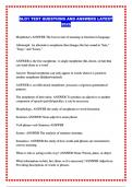SLO1 TEST QUESTIONS AND ANSWERS LATEST 2025