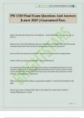 PH 1320 Final Exam Questions And Answers &vert;Latest 2025 &vert; Guaranteed Pass