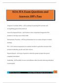 SOA FFA Exam Questions and Answers 100&percnt; Pass