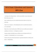 SOA Exam 3 Questions and Answers 100&percnt; Pass