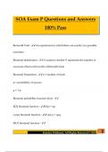 SOA Exam P Questions and Answers 100&percnt; Pass