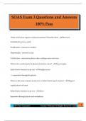 SOAS Exam 3 Questions and Answers 100&percnt; Pass