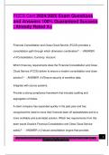 FCCS Cert 2024&sol;2025 Exam Questions  and Answers 100&percnt; Guaranteed Success  &vert; Already Rated A&plus; 