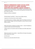 MEDICAL EMERGENCIES FISDAP &lpar;ACTUAL EXAM&rpar; LATEST 2025 WITH 50&plus; EXPERT CERTIFIED QUESTIONS AND ANSWERS ALREADY GRADED A&plus;