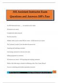 SSI Assistant Instructor Exam Questions and Answers 100&percnt; Pass