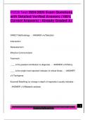 FCCS Test 2024&sol;2025 Exam Questions  with Detailed Verified Answers &lpar;100&percnt;  Correct Answers&rpar; &vert; Already Graded A&plus;