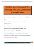 TSA Tech Bowl Technology 4&comma; TSA Technology Bowl Exam Questions and Answers 100&percnt; Pass