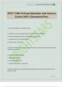 PSYC 5100 14 Exam Questions And Answers &vert;Latest 2025 &vert; Guaranteed Pass&period;