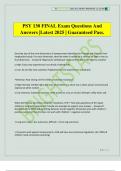 PSY 130 FINAL Exam Questions And Answers &vert;Latest 2025 &vert; Guaranteed Pass&period;