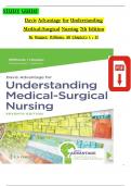 Davis Advantage for Understanding Medical-Surgical Nursing 7th Edition STUDY GUIDE By Williams & Hopper All 57 Chapters Covered&comma; Verified Latest Edition