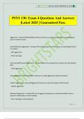 PSYS 130&colon; Exam 4 Questions And Answers &vert;Latest 2025 &vert; Guaranteed Pass&period;