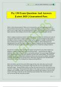 PSY 130 Bundled Exams Questions and Answers 100&percnt; Pass Guaranteed