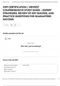 WRT CERTIFICATION &sol; NEWEST COMPREHENSIVE STUDY GUIDE &ndash; EXPERT STRATEGIES&comma; REVIEW OF KEY QUIZZES&comma; AND PRACTICE QUESTIONS FOR GUARANTEED SUCCESS