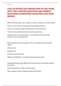 C425 OA REVIEW 2025&vert; BRAND NEW ACTUAL EXAM WITH 100&percnt; VERIFIED QUESTIONS AND CORRECT SOLUTIONS&vert; GUARANTEED VALUE PACK&vert; ACE YOUR GRADES&period;