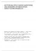 40 PTCB MULTIPLE CHOICE QUESTIONS AND ANSWERS ON MEDICATION SAFETY