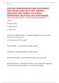 BLEA 825 COMPREHENSIVE FINAL 2025&vert; BRAND NEW ACTUAL EXAM WITH 100&percnt; VERIFIED QUESTIONS AND CORRECT SOLUTIONS&vert; GUARANTEED VALUE PACK&vert; ACE YOUR GRADES&period;